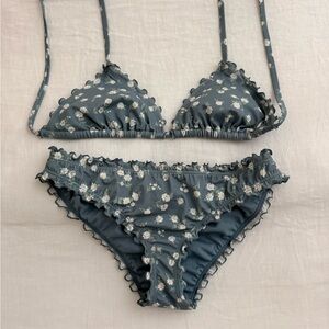 Target Blue Floral Bikini Set